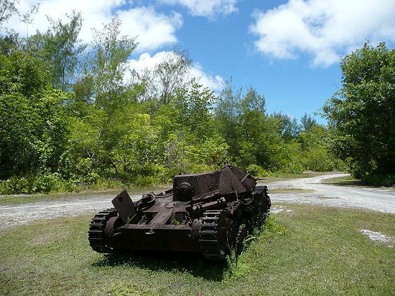 Japanese tank frozen in time